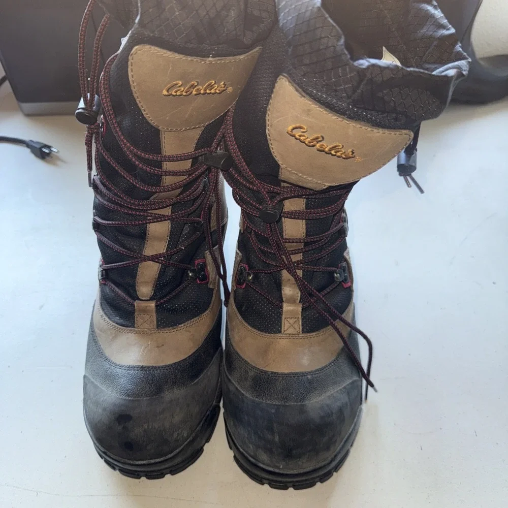 Cabela's trans Alaska insulated dry plus waterproof pac boots men's Size 12D